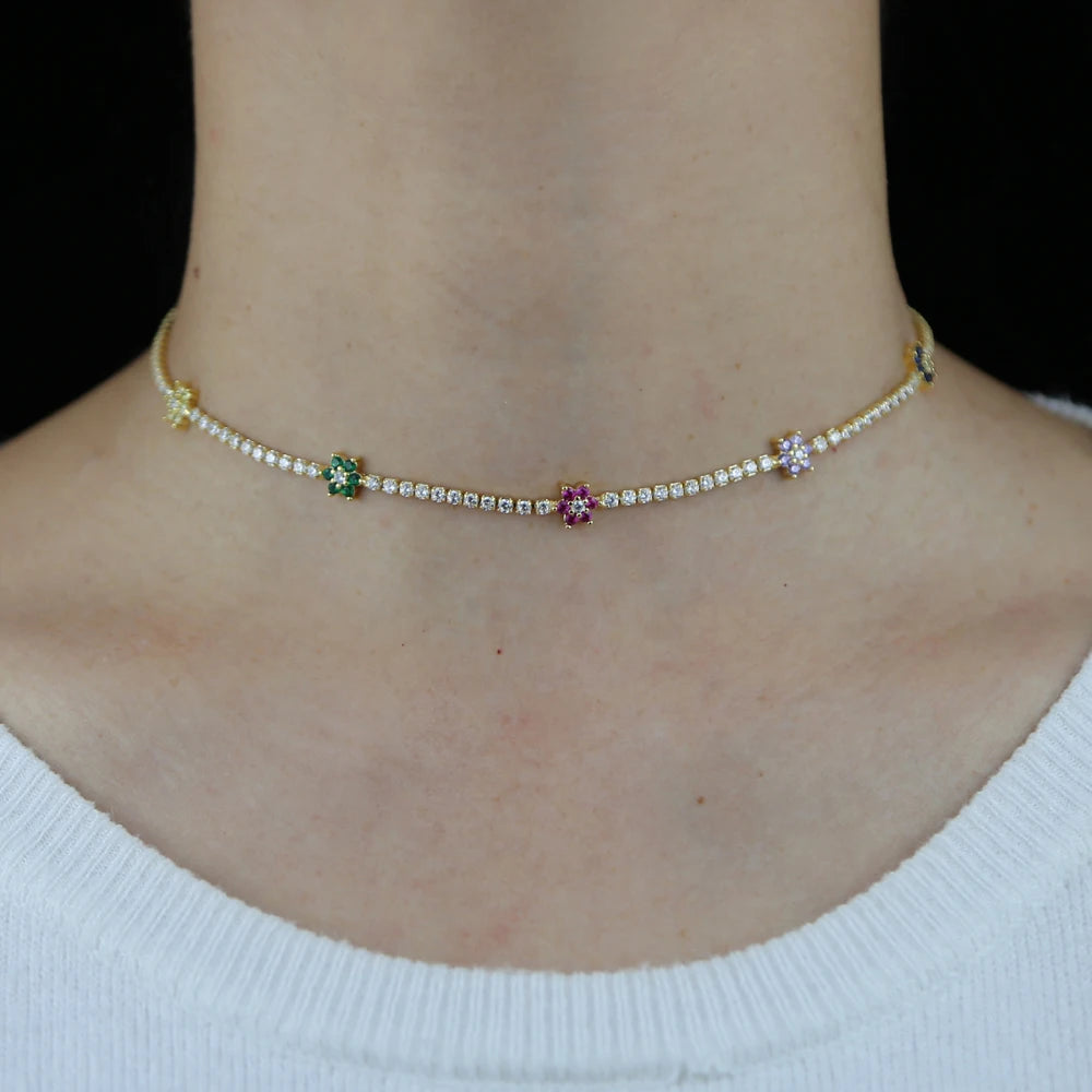Blossom Beam Tennis Choker