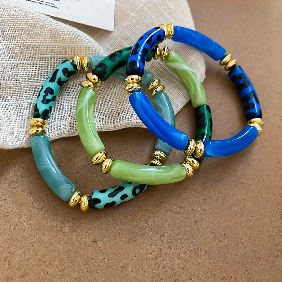 Safari Stack Elastic Bangle Set (3PCS)