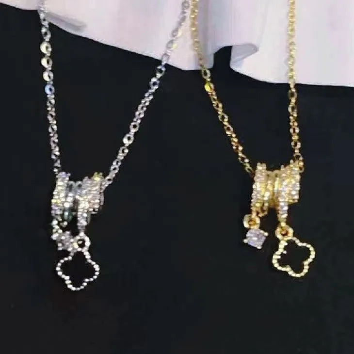 Radiant Clover Pendant Necklace