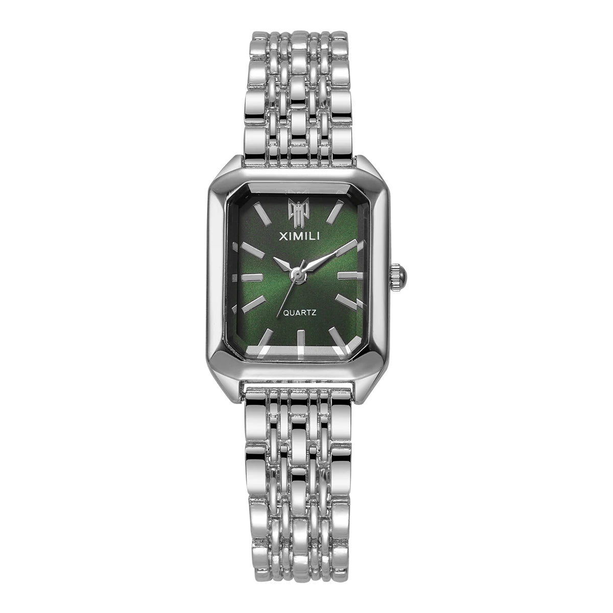 The Luxe Rectangle Chain-Link Watch