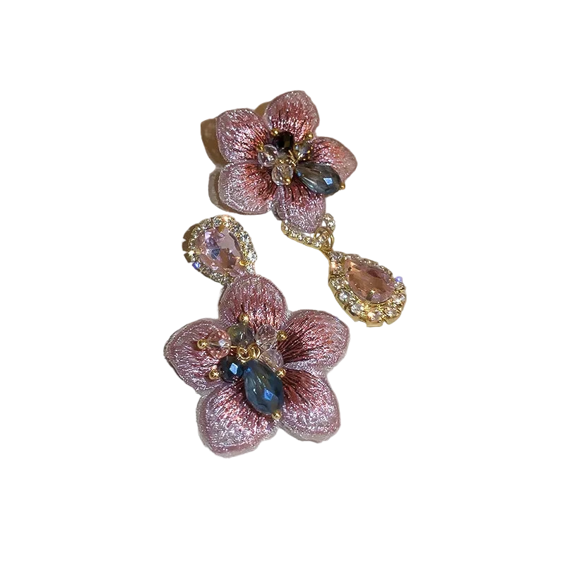 Rosé Petal Cascade Earrings