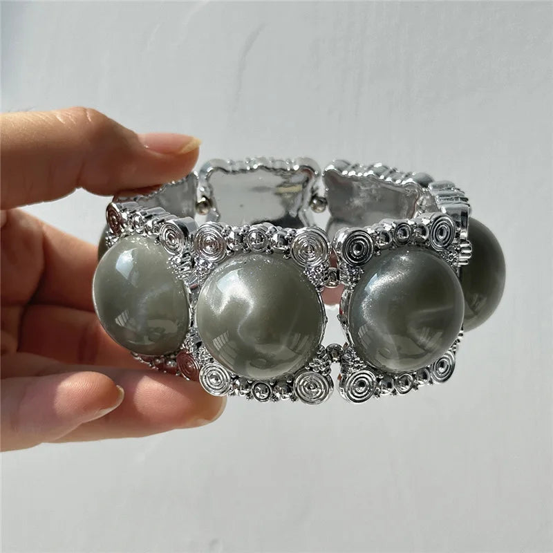 Smoke Marble Resin Cuff
