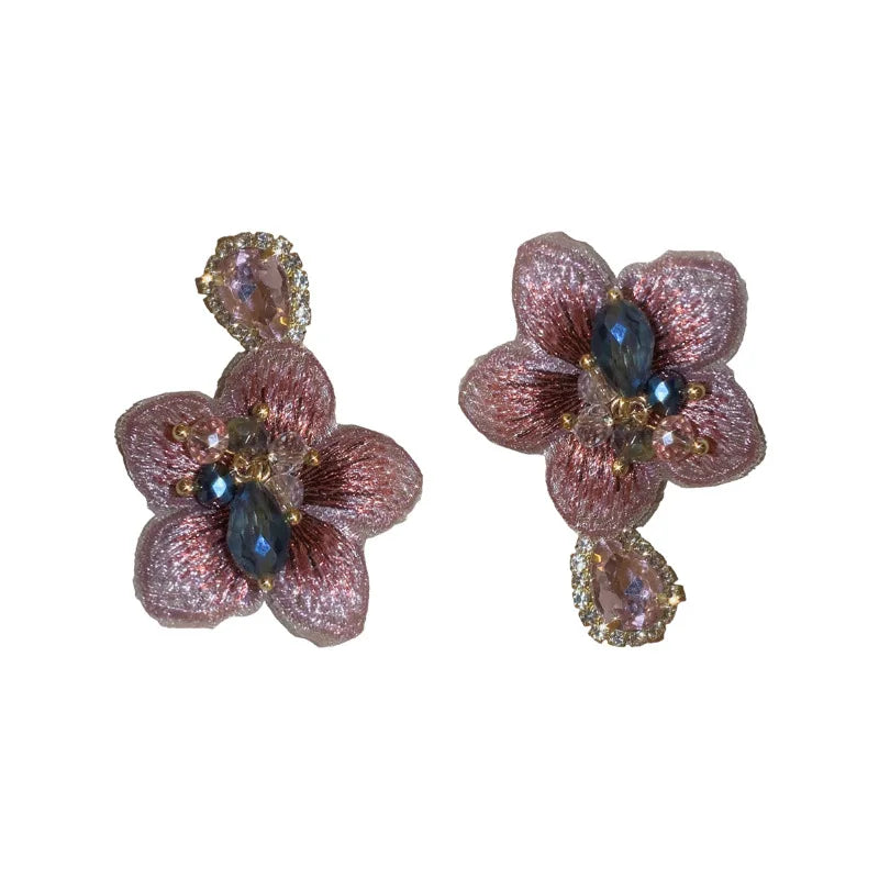 Rosé Petal Cascade Earrings