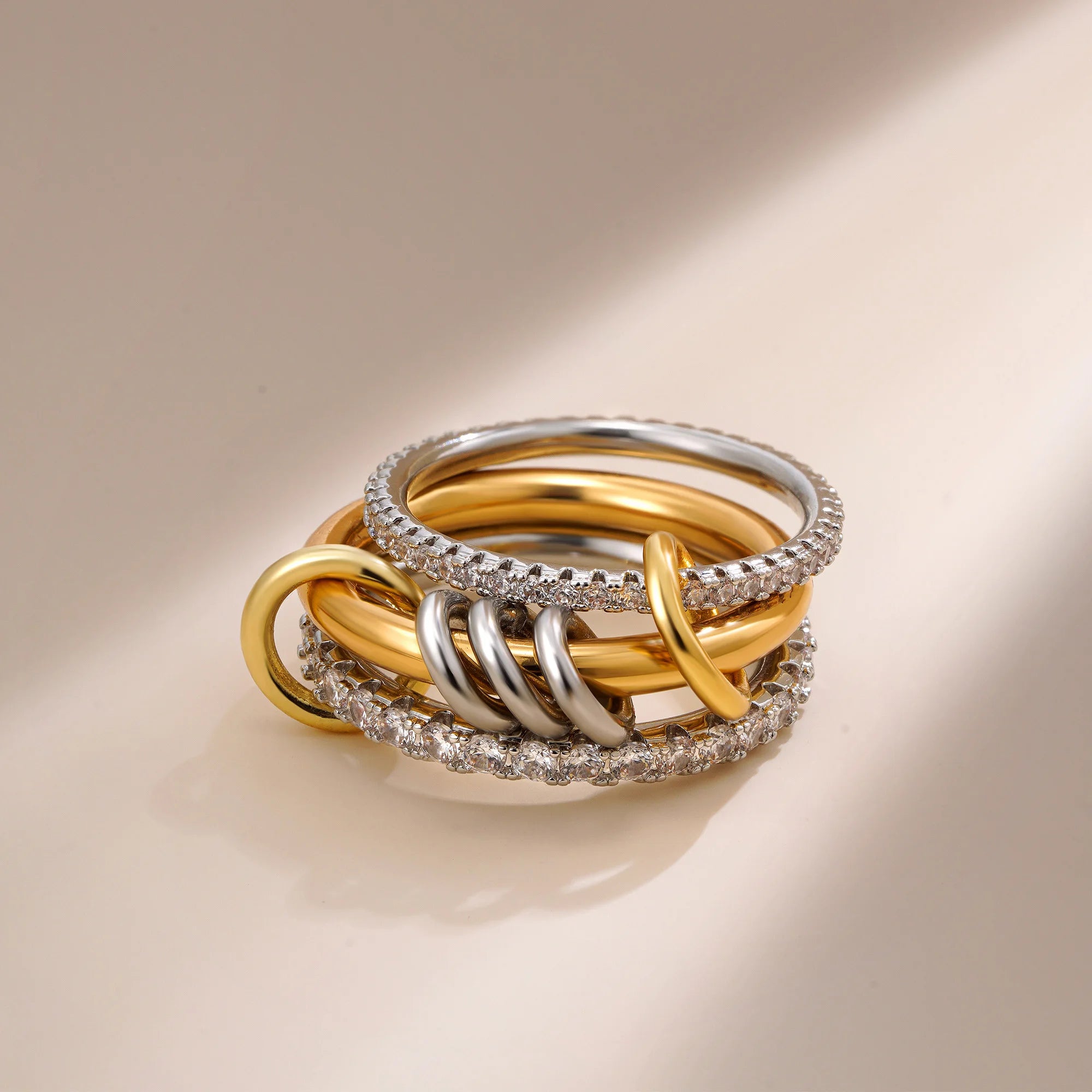 Golden Muse Stacking Ring Set