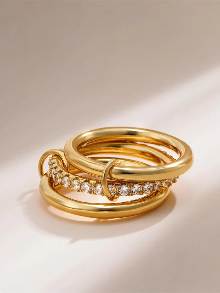 Golden Muse Stacking Ring Set