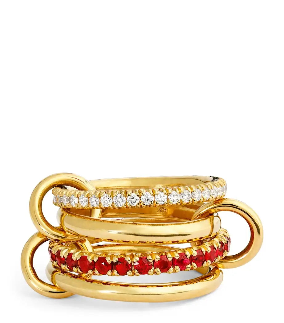 Golden Muse Stacking Ring Set