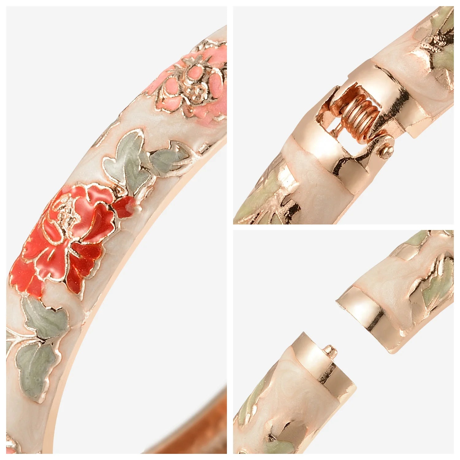 Enchanted Blossom Enamel Bangles