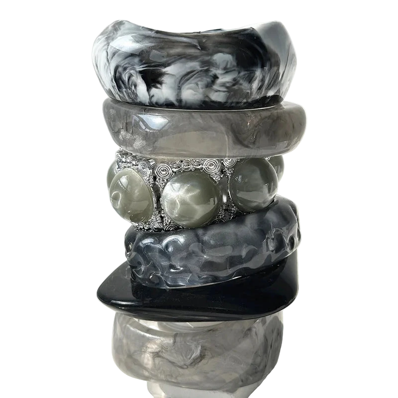 Smoke Marble Resin Cuff
