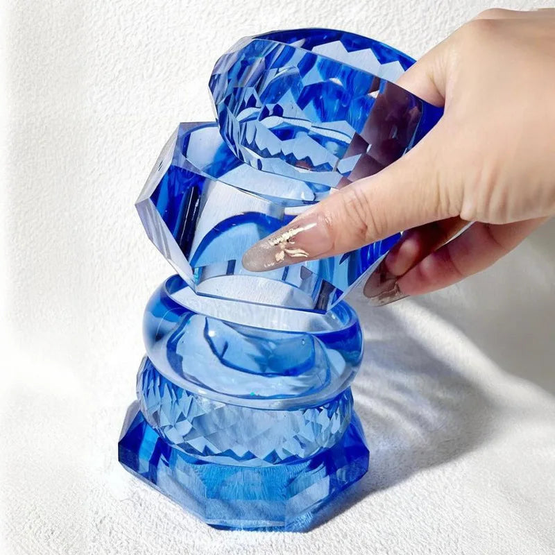 Crystal Wave Resin Cuff