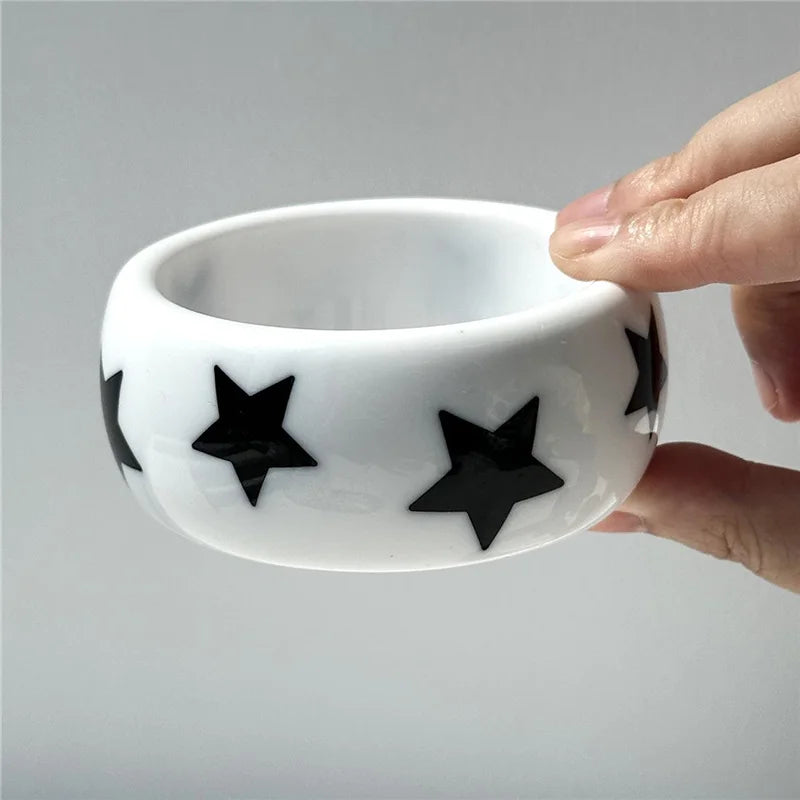 Y2K Graphic Pop Cuff Bracelet