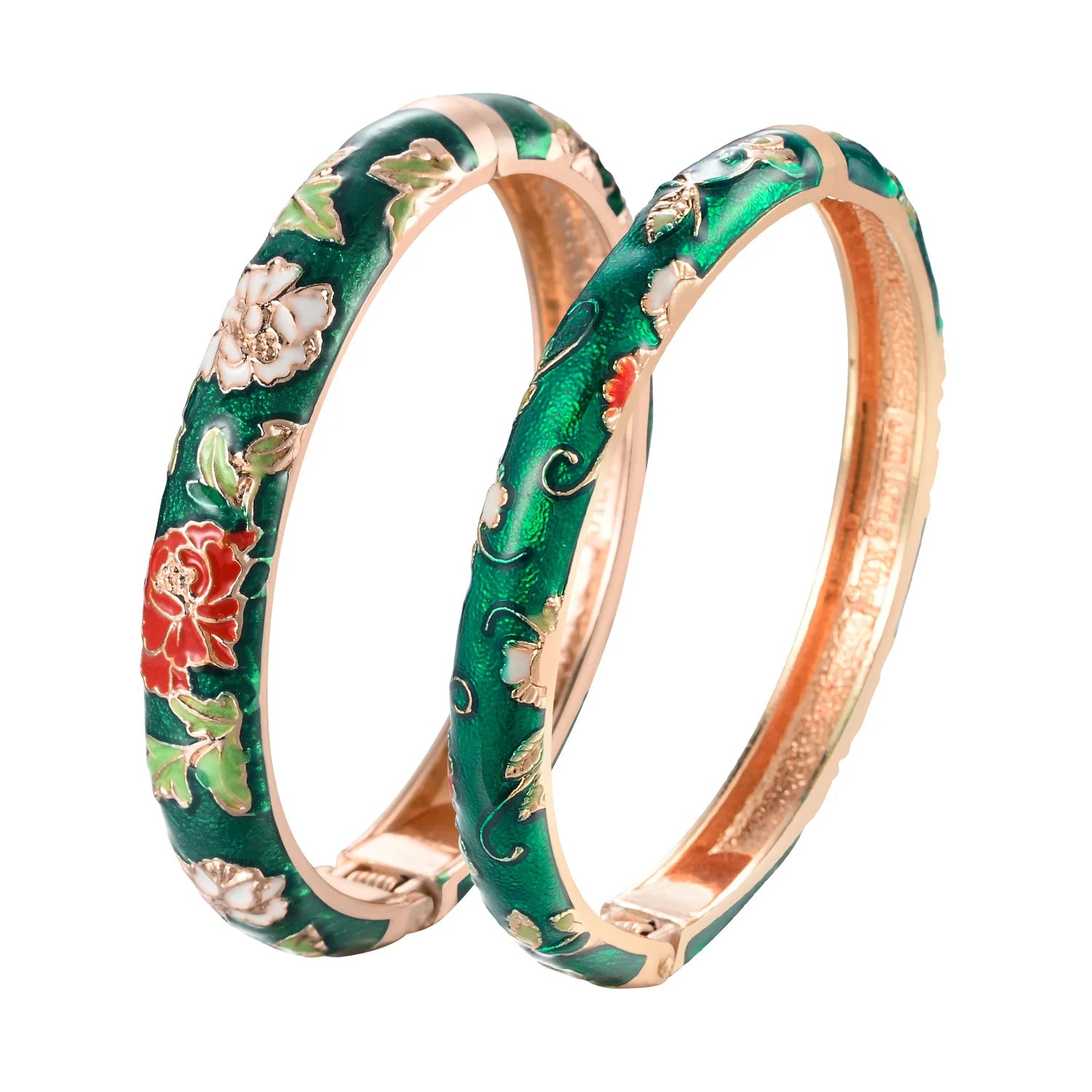 Enchanted Blossom Enamel Bangles