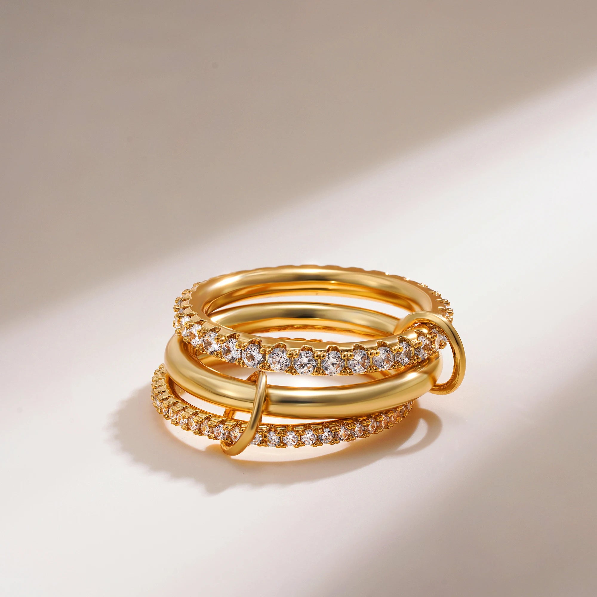 Golden Muse Stacking Ring Set