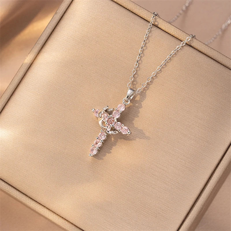 Prism Faith Cross Necklace
