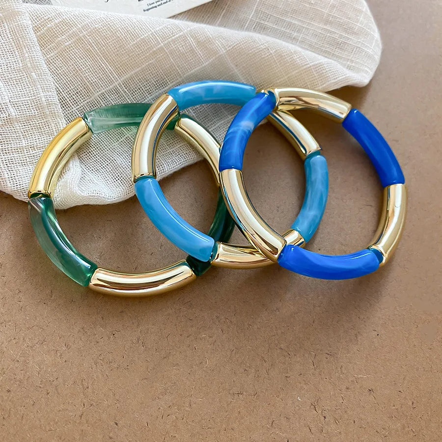 Safari Stack Elastic Bangle Set (3PCS)