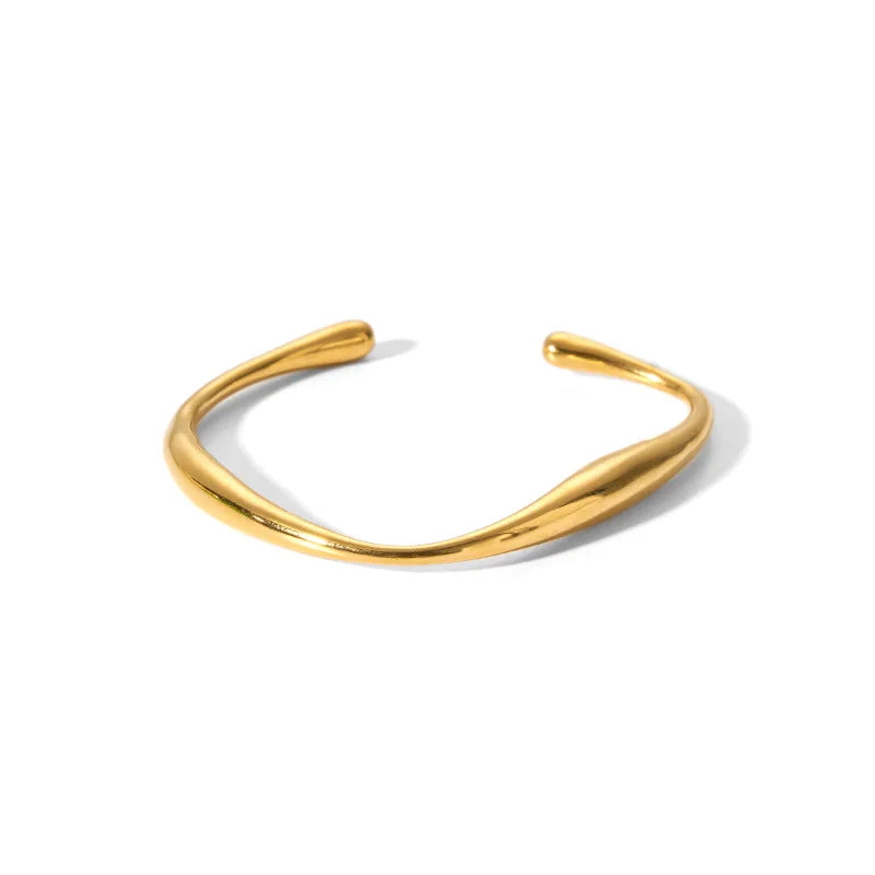 Tarnish-Free Luxe CZ Stainless Steel Bangle