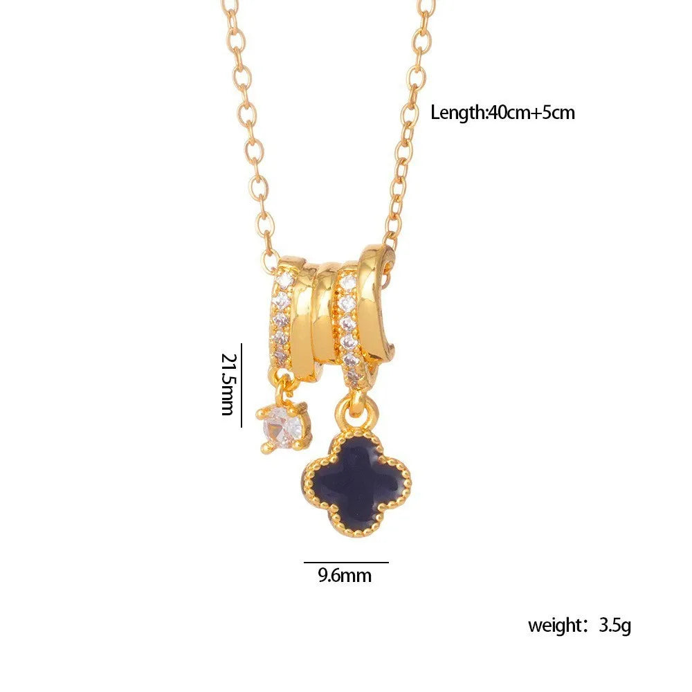 Radiant Clover Pendant Necklace