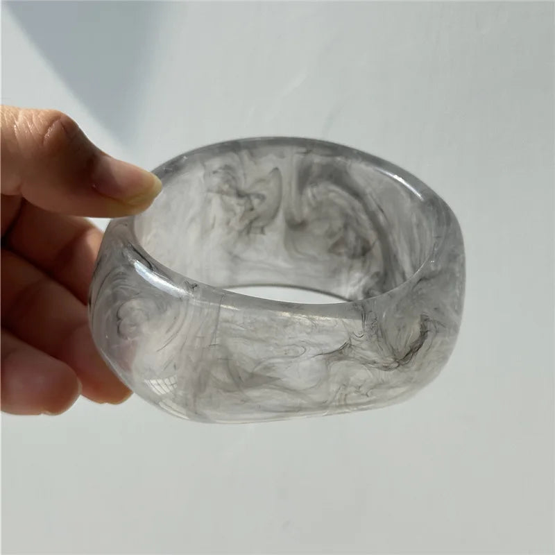 Smoke Marble Resin Cuff