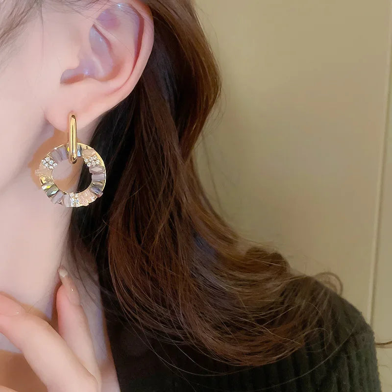 Aurora Luxe CZ Hoop Drops