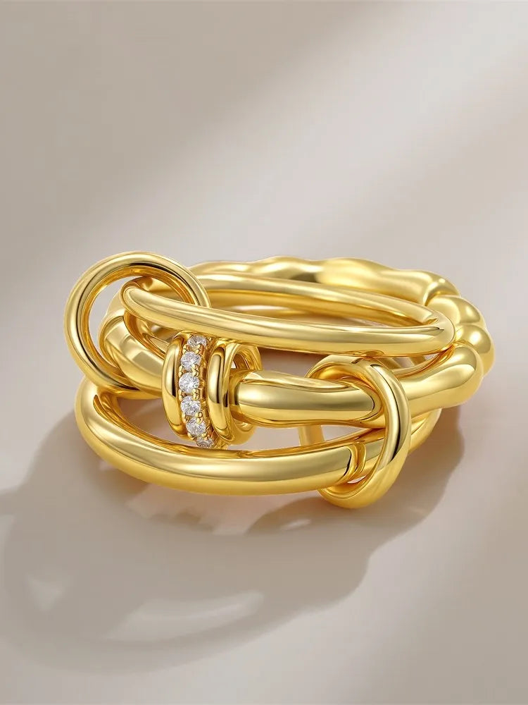 Golden Muse Stacking Ring Set
