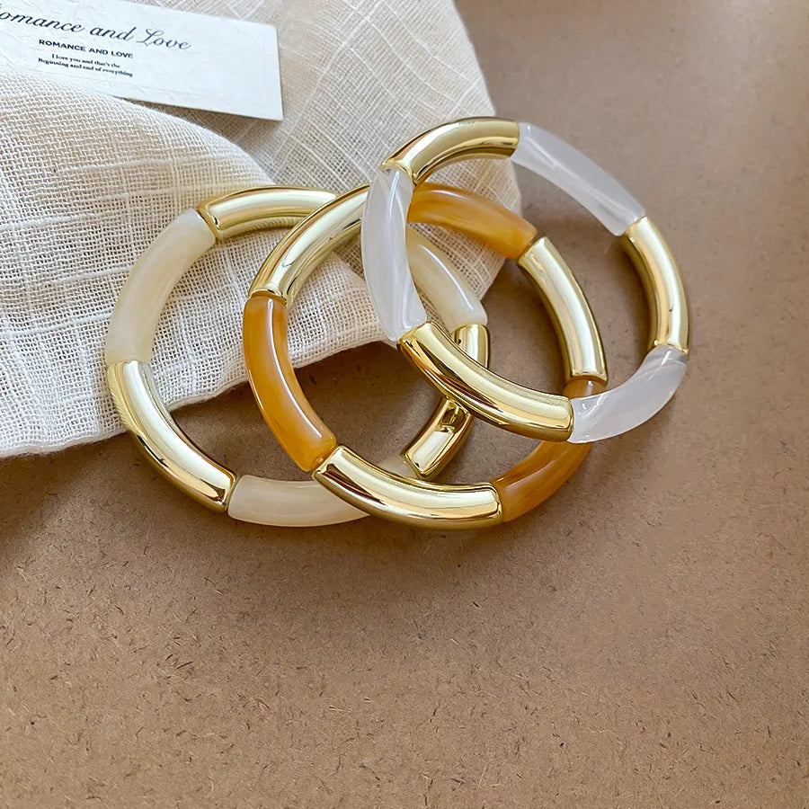 Safari Stack Elastic Bangle Set (3PCS)