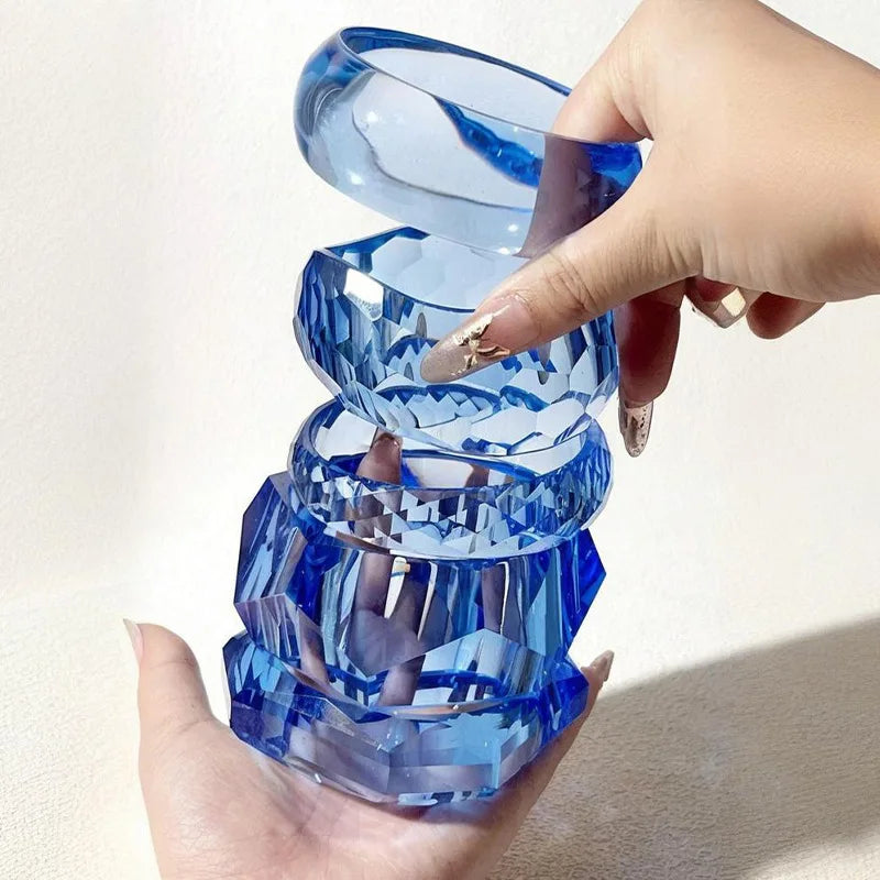 Crystal Wave Resin Cuff