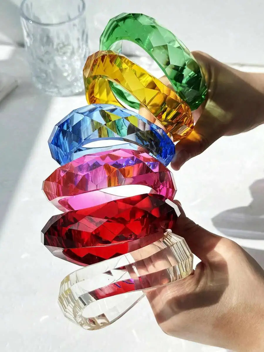 Crystal Wave Resin Cuff