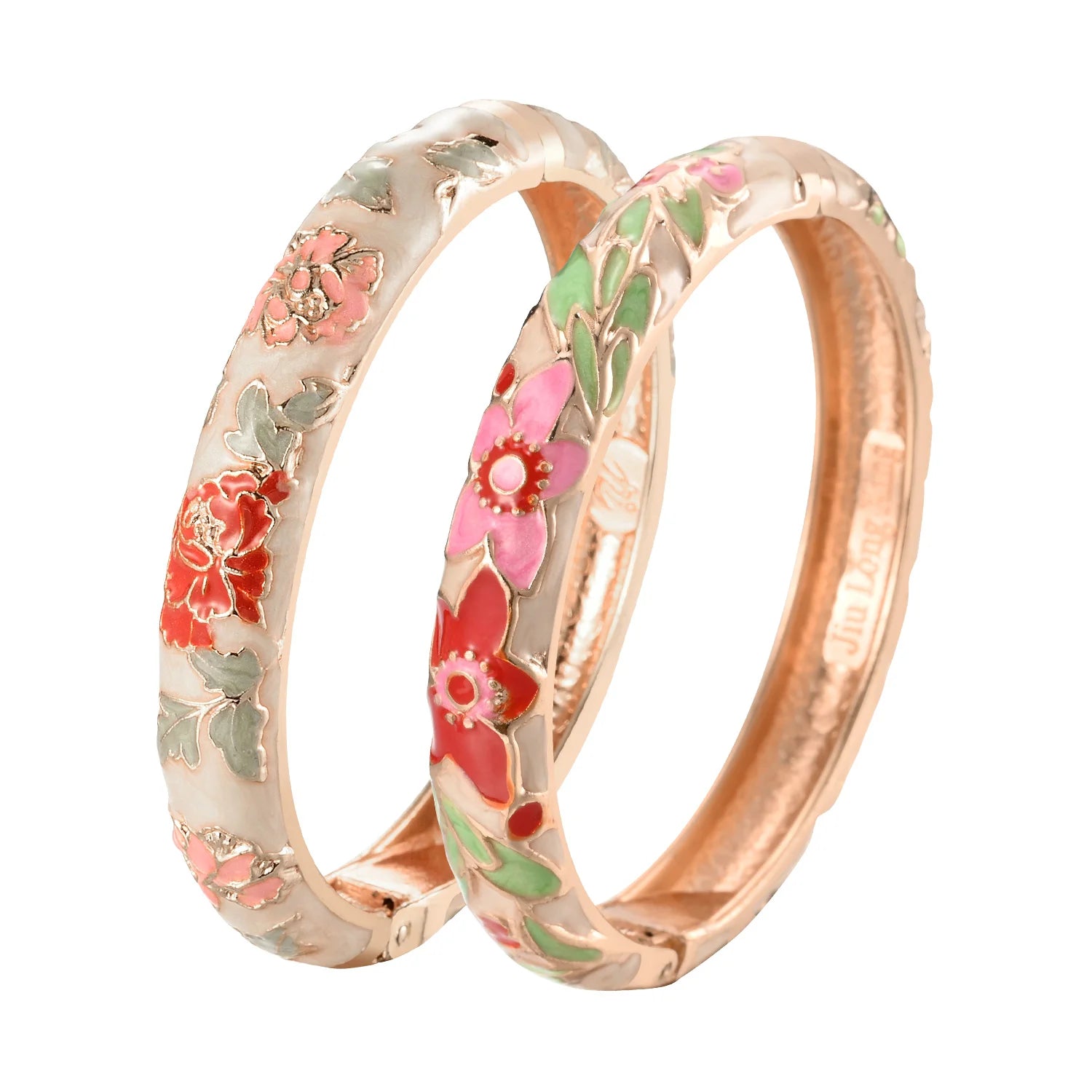 Enchanted Blossom Enamel Bangles