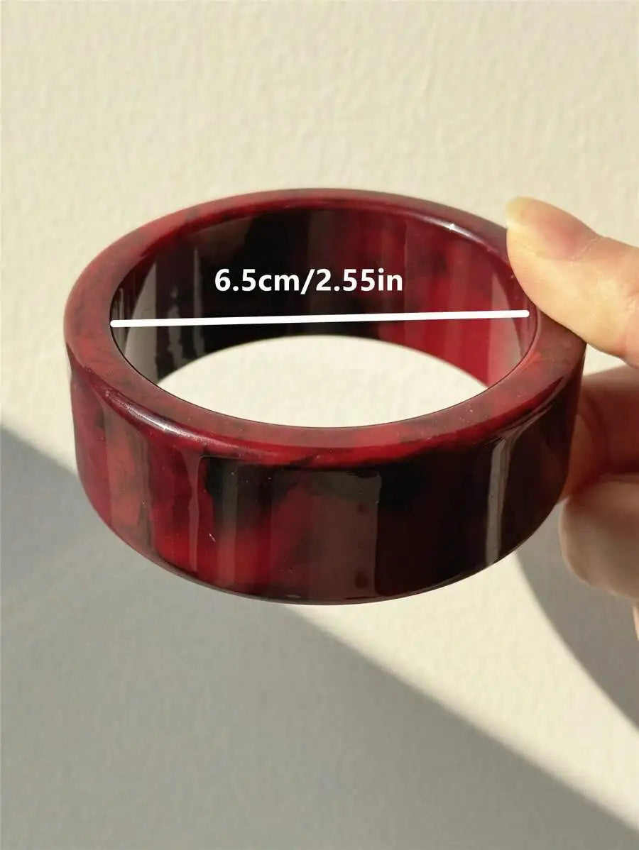 Vintage Brown Resin Stackable Bangles