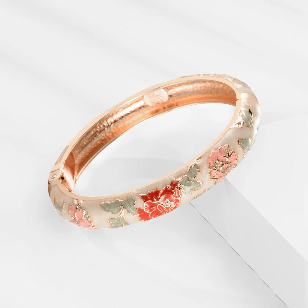 Enchanted Blossom Enamel Bangles