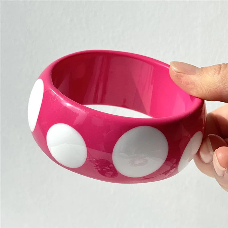 Candy Stripe Resin Bangle