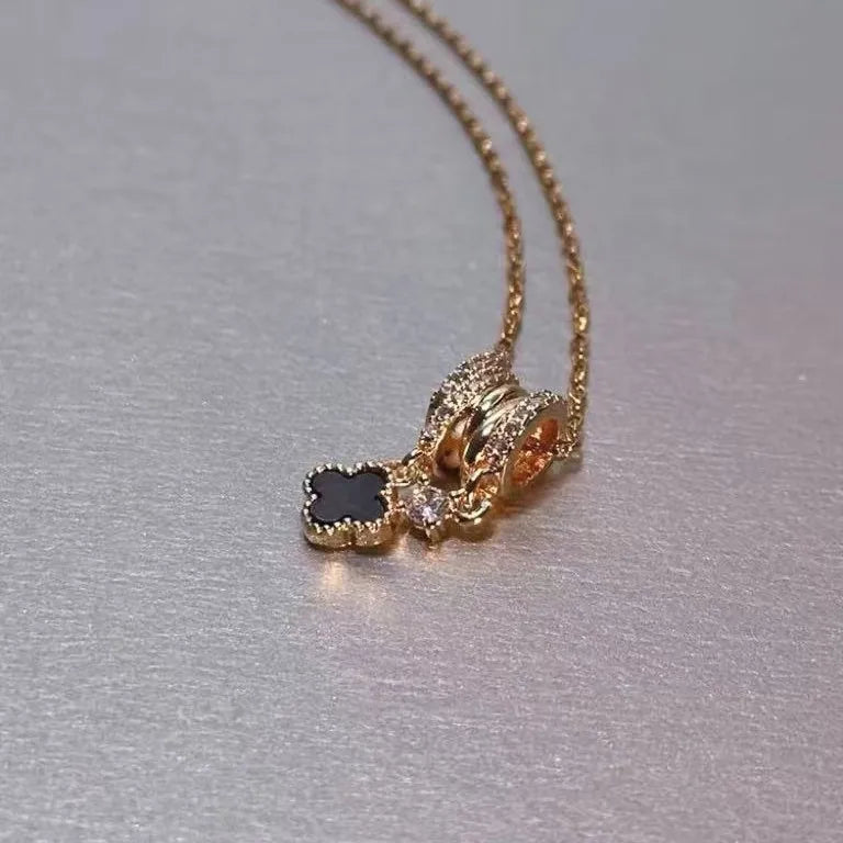 Radiant Clover Pendant Necklace