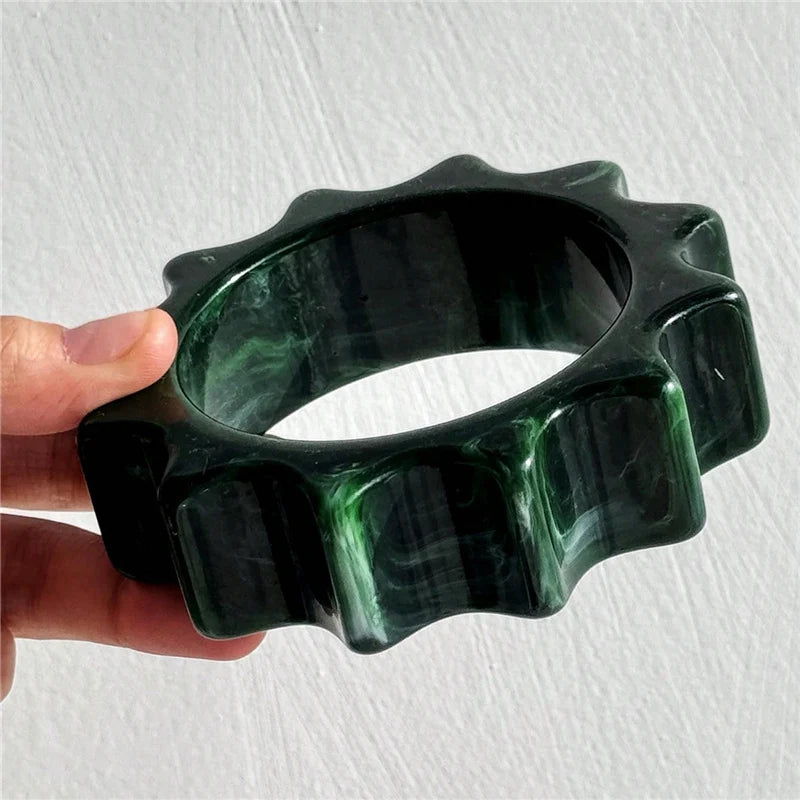 Marble Muse Resin Bangle