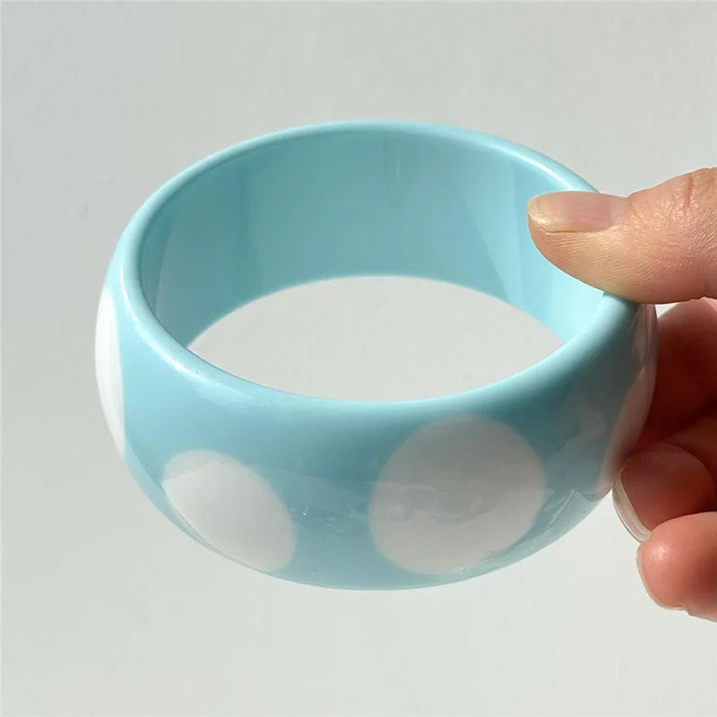 Candy Stripe Resin Bangle