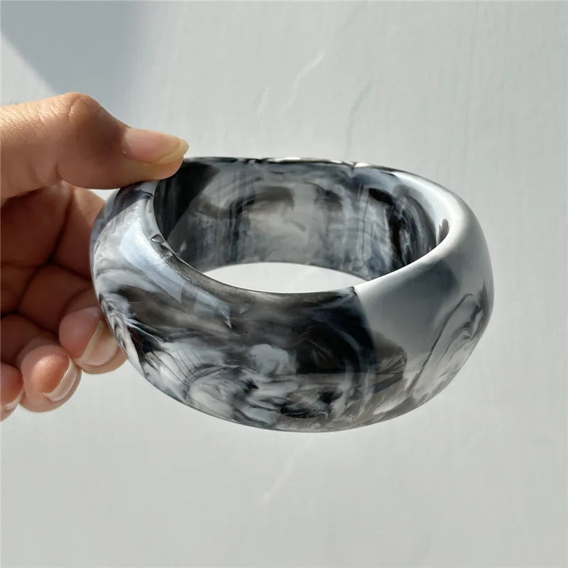 Smoke Marble Resin Cuff