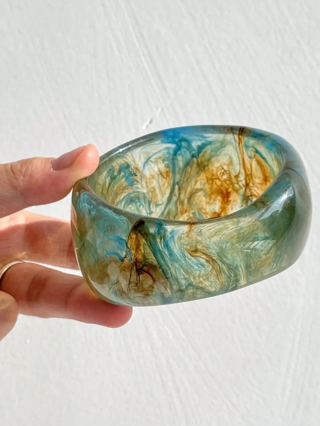 Marble Muse Resin Bangle