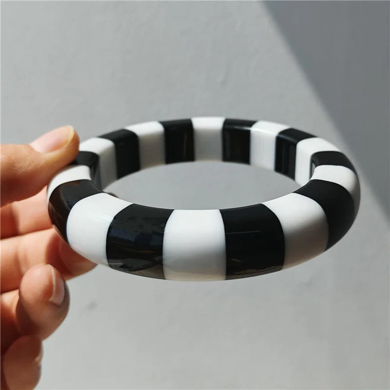 Candy Stripe Resin Bangle