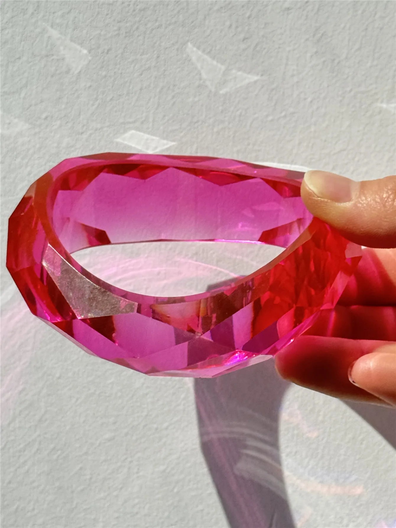 Crystal Wave Resin Cuff