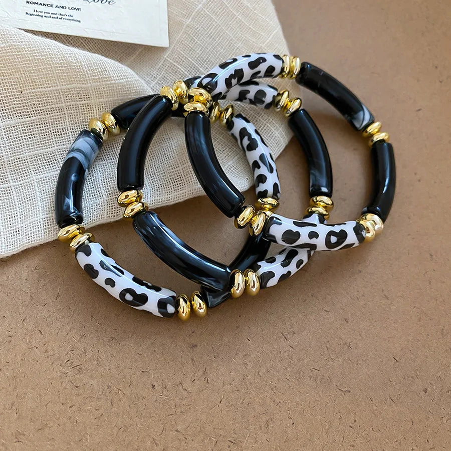 Safari Stack Elastic Bangle Set (3PCS)