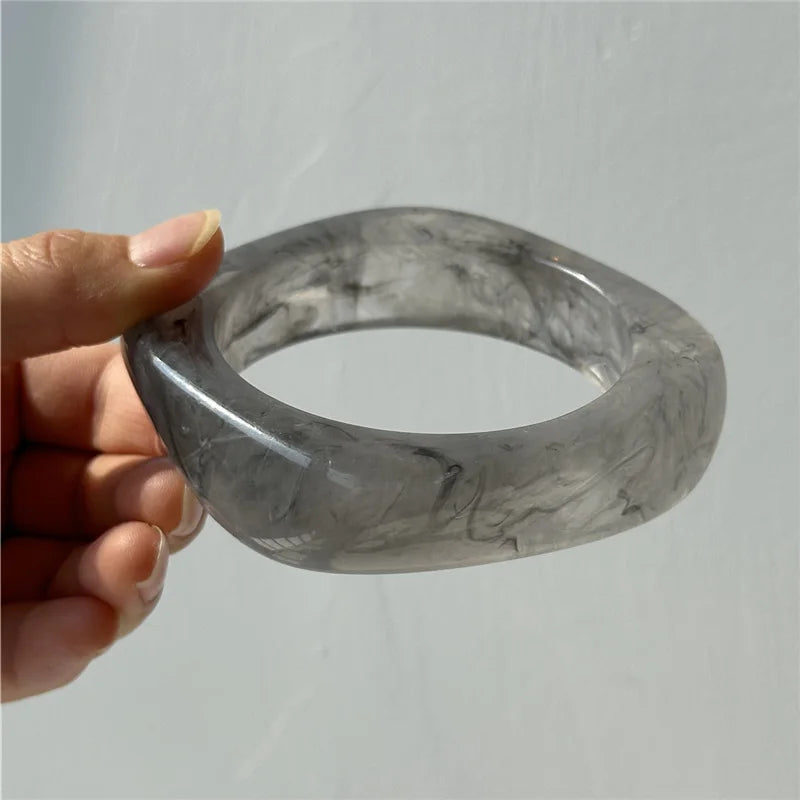 Smoke Marble Resin Cuff