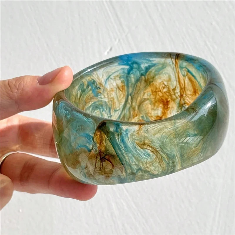 Marble Muse Resin Bangle