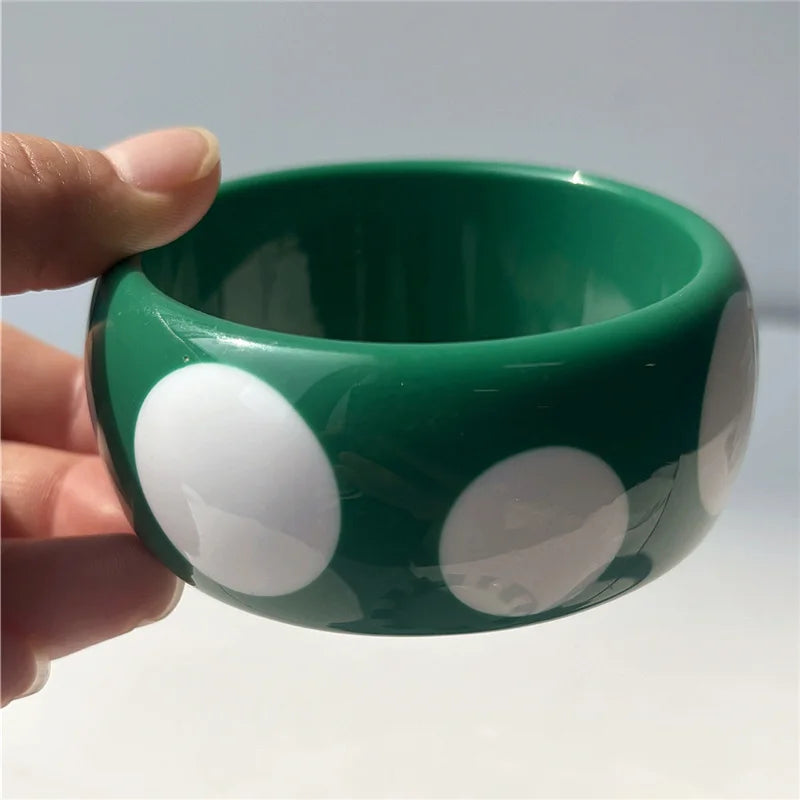 Candy Stripe Resin Bangle