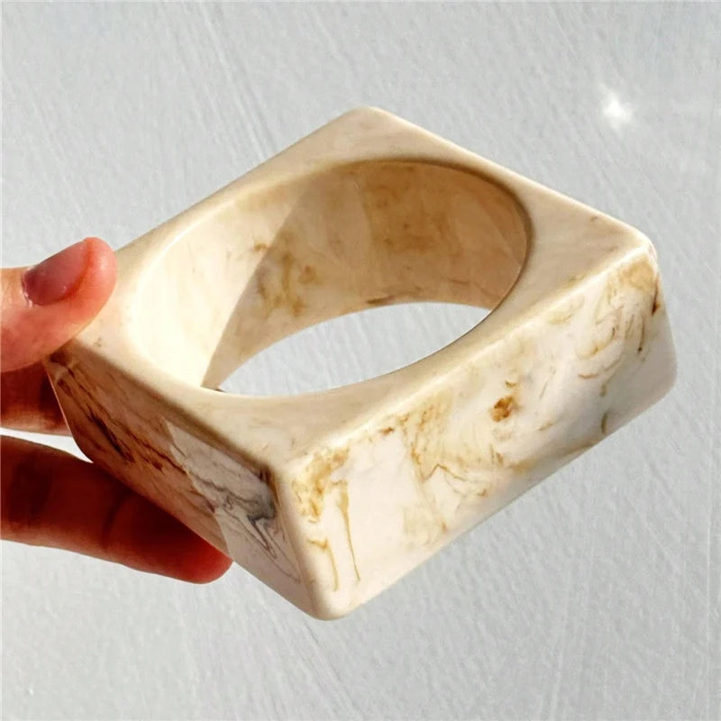 Marble Muse Resin Bangle