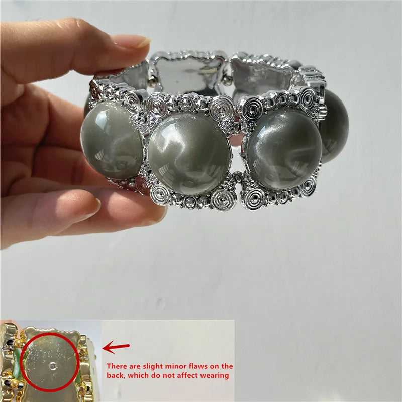 Smoke Marble Resin Cuff