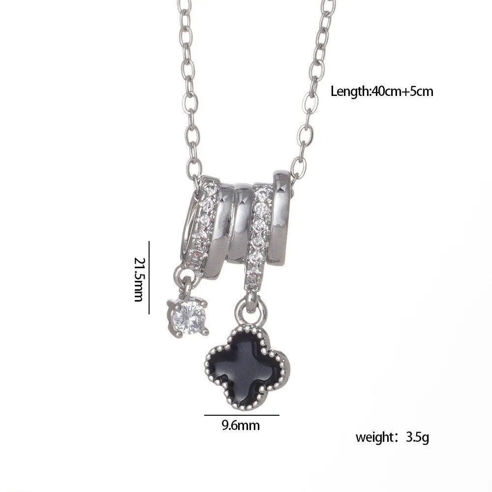 Radiant Clover Pendant Necklace