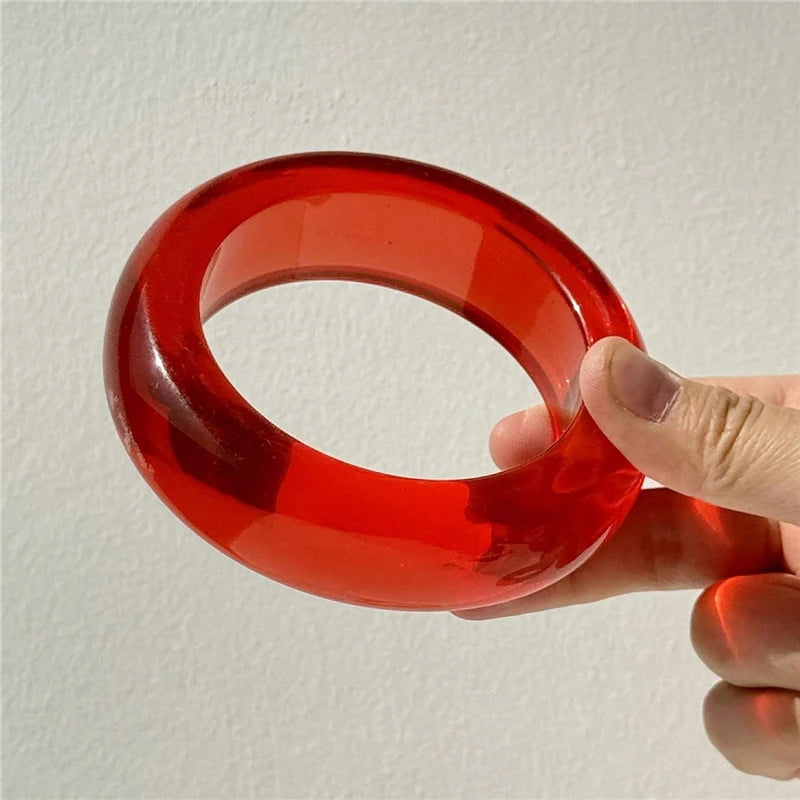 Crimson Sculpt Resin Cuff