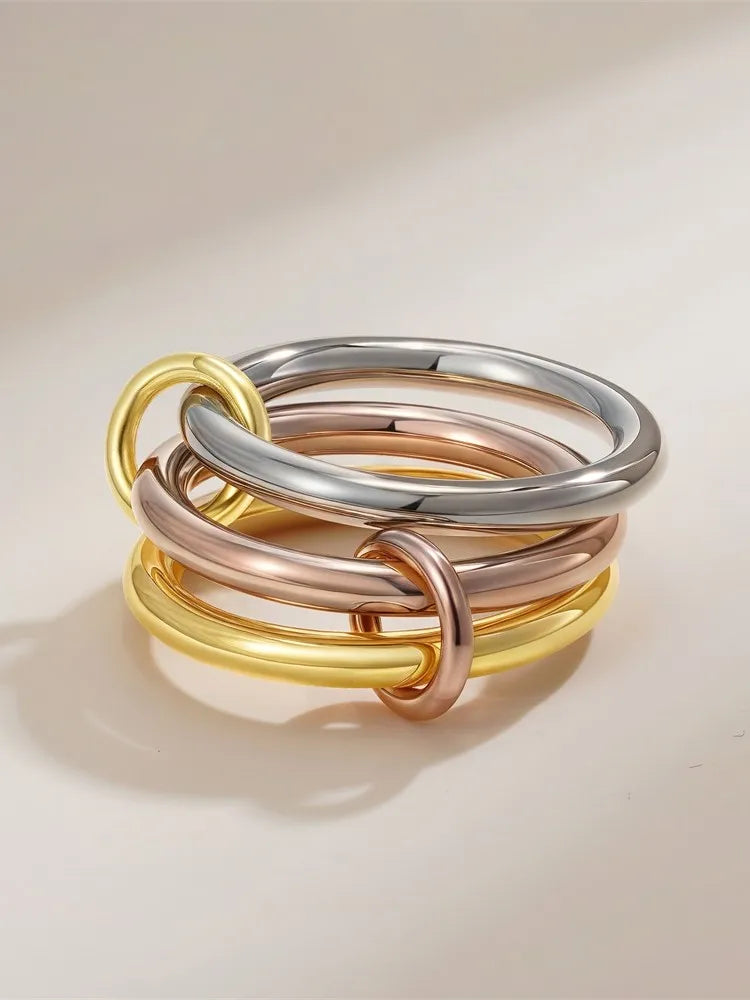 Golden Muse Stacking Ring Set