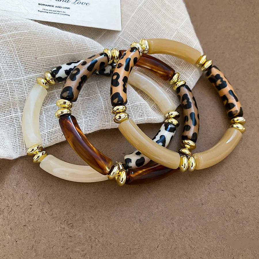 Safari Stack Elastic Bangle Set (3PCS)