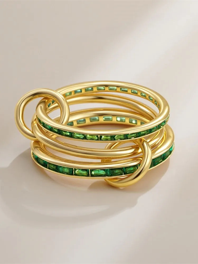 Golden Muse Stacking Ring Set