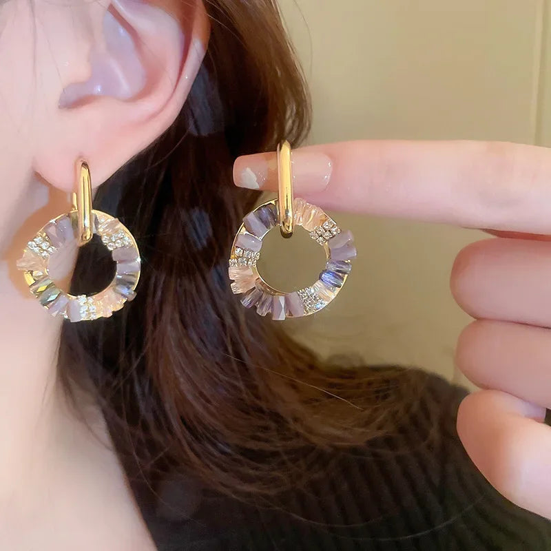 Aurora Luxe CZ Hoop Drops