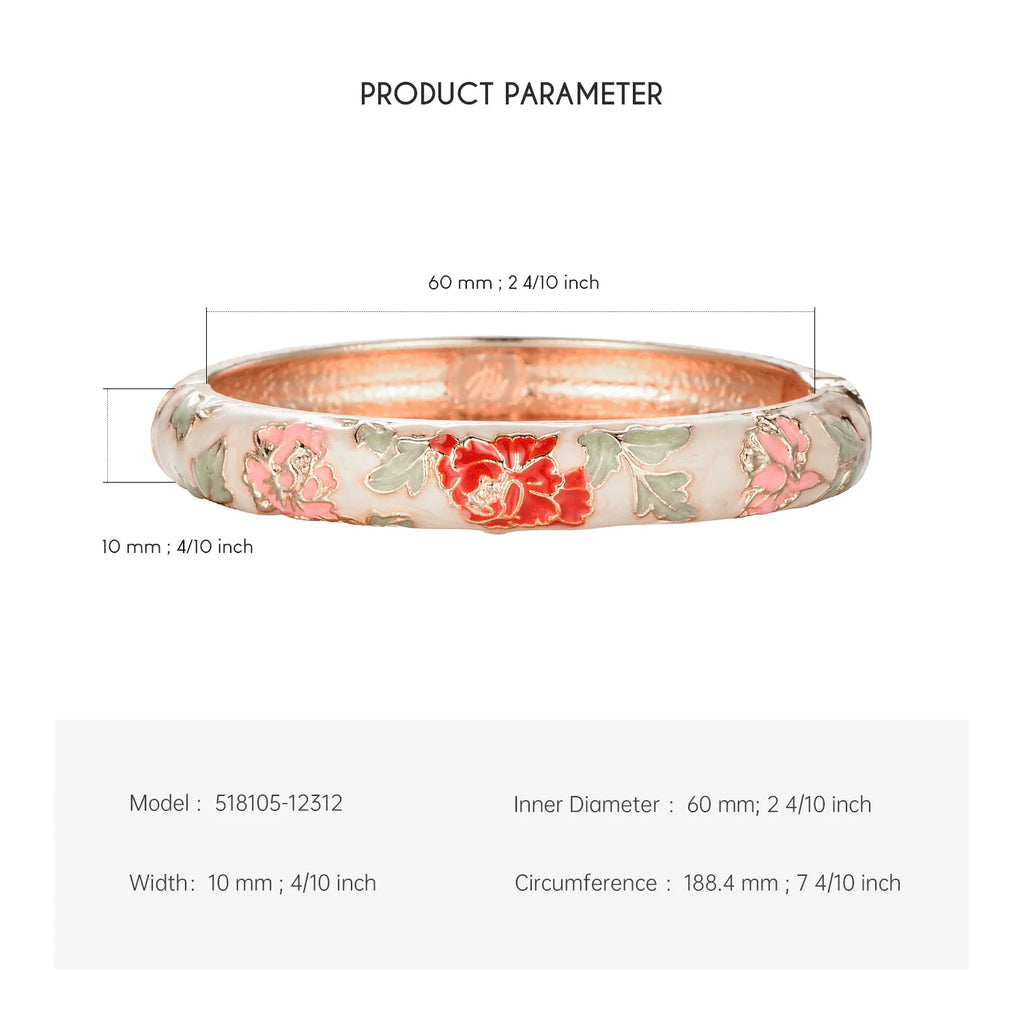 Enchanted Blossom Enamel Bangles